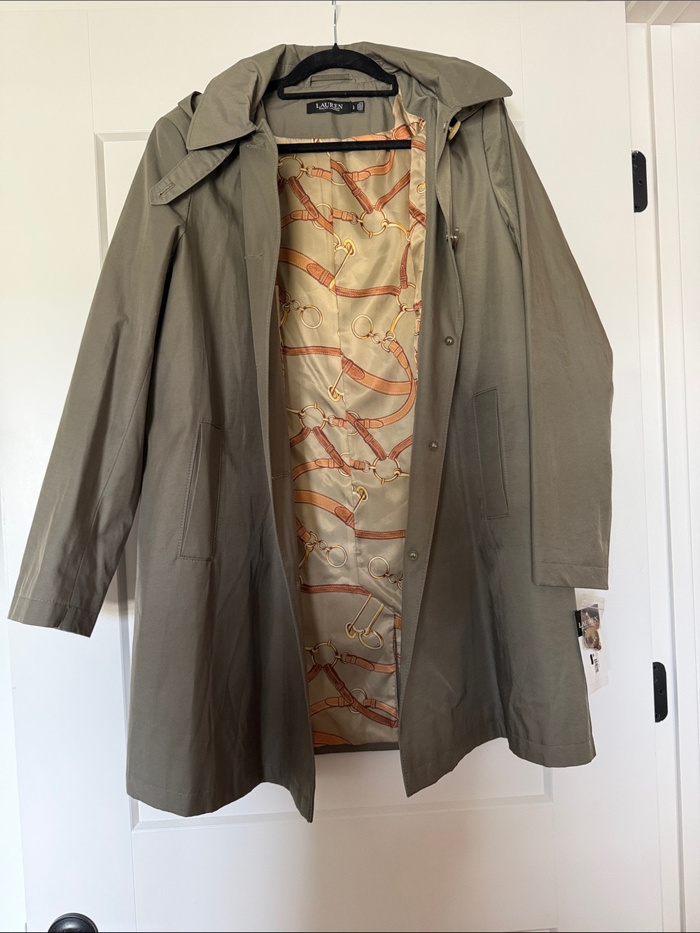 Lauren Ralph Lauren Olive Green Trench Coat